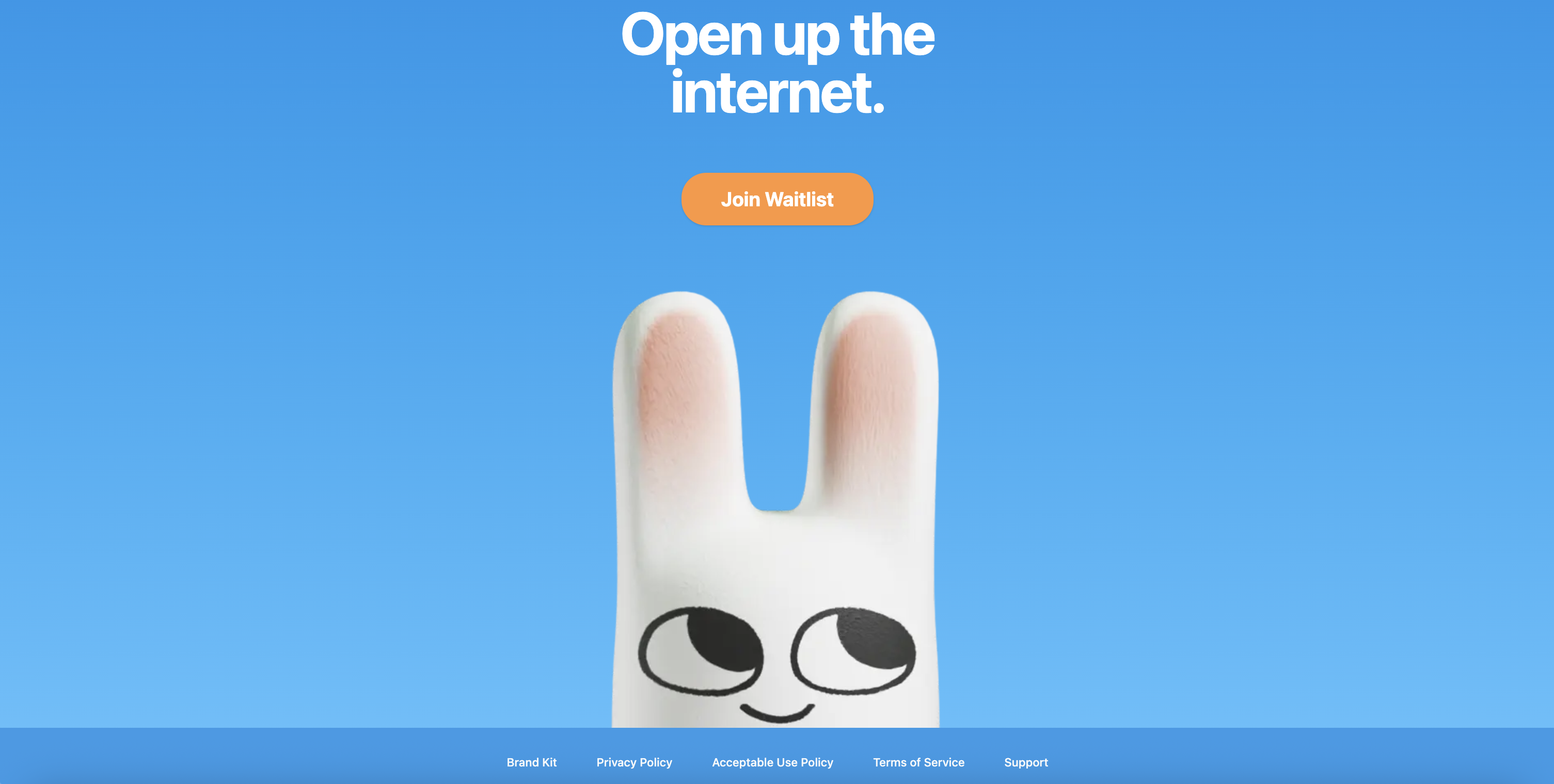 HOP orange brand mark with bunny mascot and wordmark